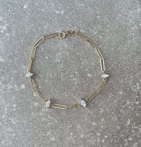 4 MARQUISE DIAMOND CONTEMPORARY BRACELET