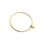 Load image into Gallery viewer, YELLOW GOLD BRACELET WITH DIAMOND CHARM
