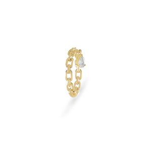 YELLOW GOLD TRAILBLAZER RING WITH PEAR DIAMOND